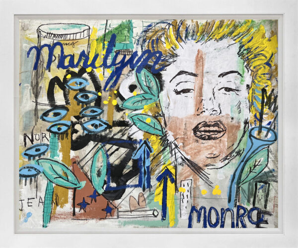 Gino Perez "Night with Marilyn" Original Painting on Canvas