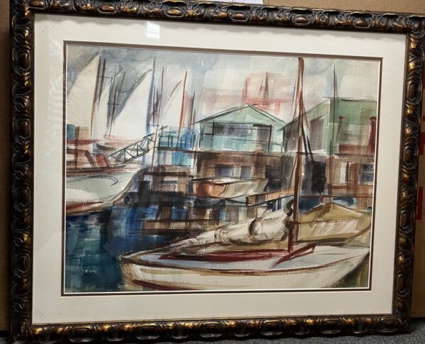 Anonymous "Eastern Harbor" Original Painting