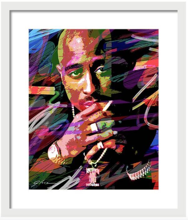 David Lloyd Glover "Tupac Shakur"  Mixed Media Original