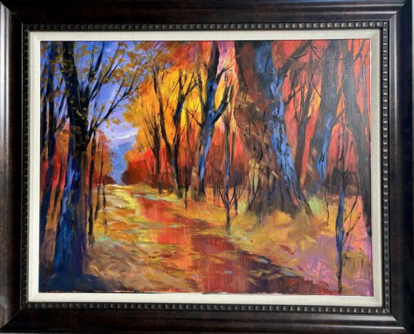 Michael Schofield "Autumn Trail" Original Painting on Canvas